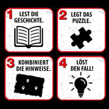 Muere Drei??? Niños - Puzzle de crímenes - Atención, monstruo marino De KOSMOS 680664, 150 piezas, Brilla en la oscuridad, Lectura, puzzles, resolución de puzzles, puzzle de detectives para niños a partir de 7 años Puzzle Naty Shop