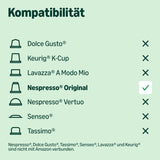 de Amazon Lungo Aluminium-Kaffeekapseln, compatible con Nespresso, mittelgeröstet, 100 Stück (5 Packungen mit je 20 Stück) – Rainforest Alliance certificado