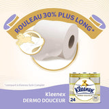 KLEENEX Dermo Douceur 4230420 Papel higiénico, 24 rollos (4 X 6 rollos) blanco, 24 Unité (Lote de 6)
