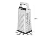 Pelador Naty Shop rallador de queso cuadrado resistente de acero inoxidable con base antideslizante