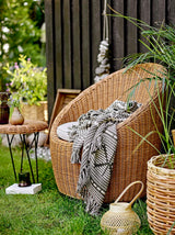 Bloomingville colcha negra, algodón, 160cm Bloomingville Beds and Blankets