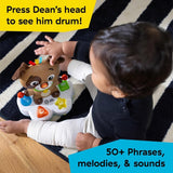 Baby Einstein, Drum & Learn Dean Juguete Musical de Aprendizaje - Juguete Bebé Multisensorial, 2 Modos de Juego, Colores, Formas e Instrumentos, Más de 50 Sonidos, A Partir de 6 Meses Juguetes Bebé Naty Shop