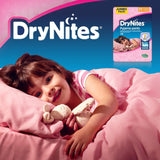 DryNites Pantalones de pijama para niñas de 3 a 5 años 1 paquete (1 x 16 piezas)