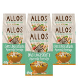 Allos Gachas de higos y frambuesas sin azúcar, Set 6 x 500 gramos Cereales Naty Shop Gachas Ayurveda