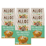 Gachas de Allos de higos y frambuesas sin azúcar | Gachas sin azúcar | Muesli orgánico | Muesli con frutas | Avena | Gachas de avena para el desayuno | Cereales para el desayuno | Vegano | Paquete de 6 (6 x 500 g)