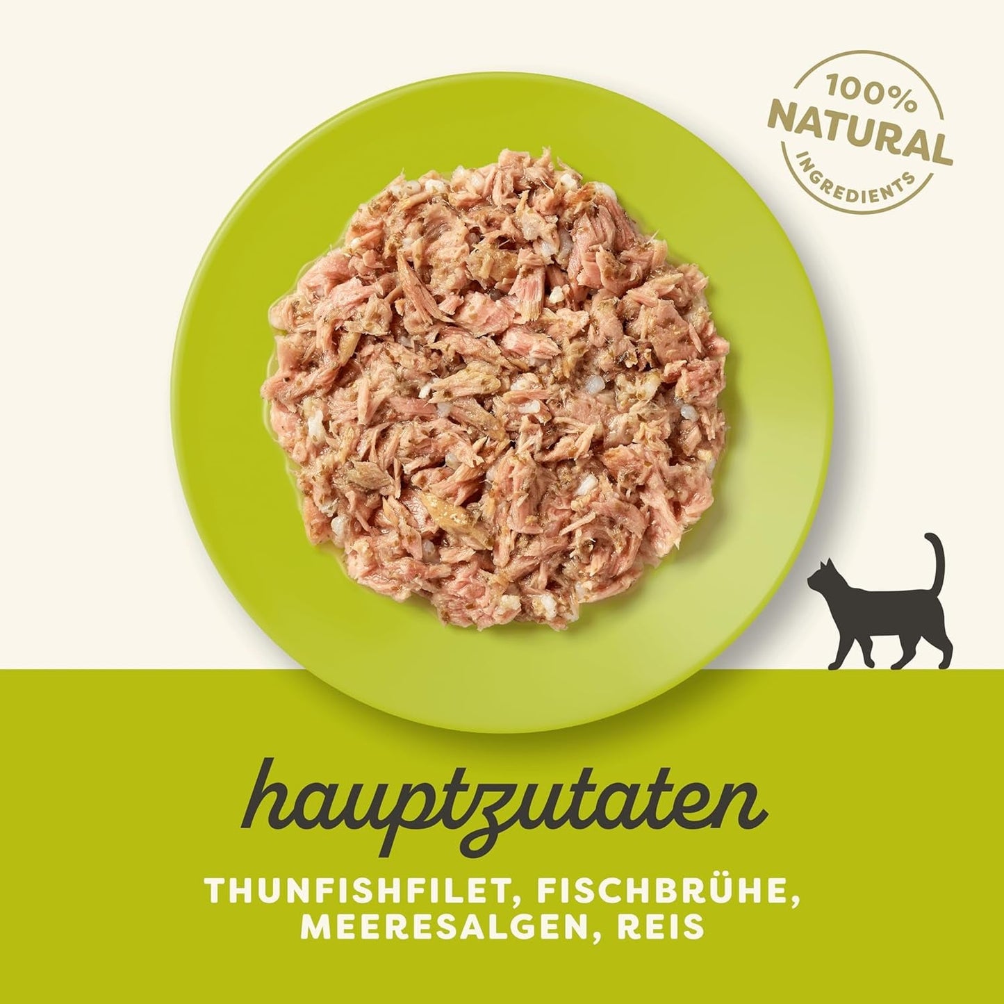 Applaws 100% natural Premium Nassfutter para Katzen, Thunfischfilet mit Algen in Brühe - Paquete con 24 dosis de 156 g
