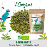 ORIGEENS TÉ YERBA MATE BIO 200G - La Original I Yerba Mate Bio sin tostar, hojas, sin tallos, polvo ni migas I Bebida energizante y desintoxicante