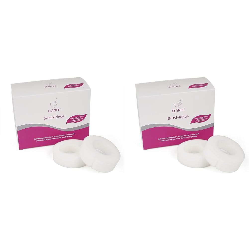 ELANEE Brust-Ringe, Schutz Der Brustwarze Bh-Kontakt Durch Hohllagerung, Ideal Bei Wunden, Entzündeten Brustwarzen Durch Stillen, 10 Stück (222-00) Accesorios Alimentación y Lactancia Bebe Naty Shop 10 Stück (2Er Pack)