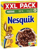 Nestlé Nesquik Crunchy Breakfast, Cereal con chocolate y cereales integrales, 1 paquete (1 x 1 kg)
