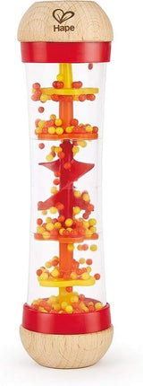 Hape hacedor de lluvia | mini juguete musical con cascabeles de madera, azul Baby Toys Naty Shop Rojo