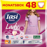 LADY Pants 48 Pantalones Desechables para Incontinencia Urinaria Absorbencia Talla Grande S para Mujer 48 Piezas