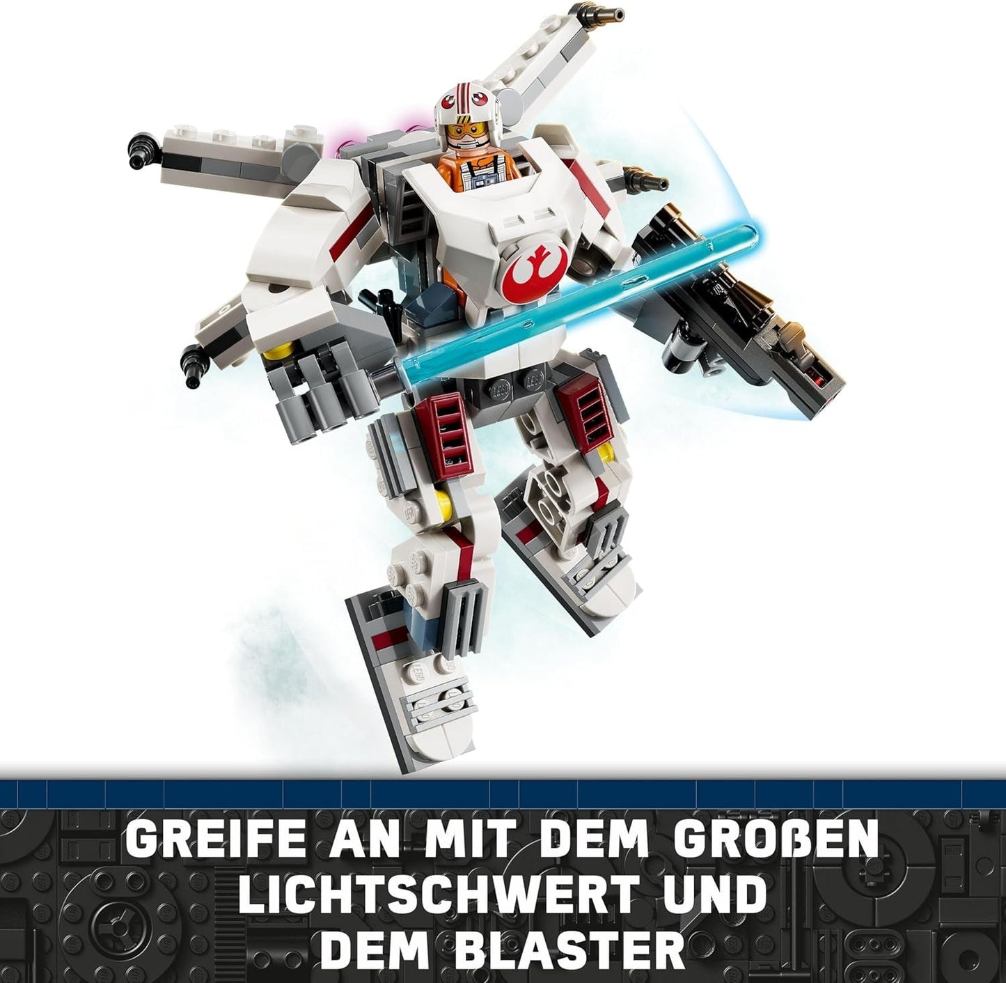 LEGO Star Wars X-Wing Mech de Luke Skywalker, ladrillos de juguete coleccionables, aventura de acción, idea de regalo para niños y niñas creativos a partir de 6 años 75390 Juegos de construcción Besuche den LEGO-Store