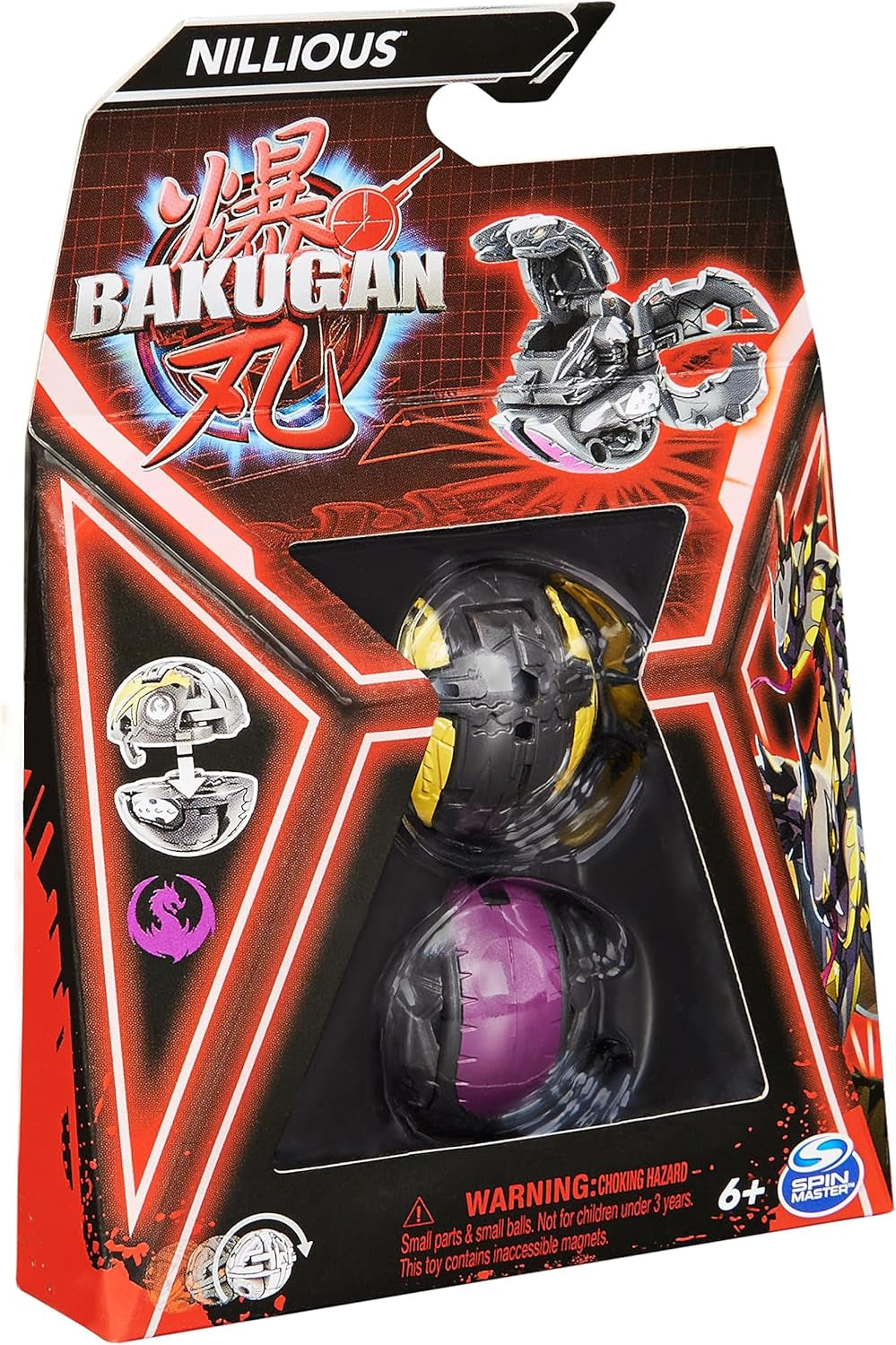 Bakugan 3.0 Core Ball, paquete de 1, figura de acción personalizable con tarjeta de personaje coleccionable, varias variantes, para mayores de 6 años Figuras de acción Naty Shop
