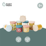 Babymoov ISY BOWLS recipientes para comida para bebés de vidrio robusto y resistente a la temperatura - para almacenar/congelar comida para bebés, 6x 250ml + 3x 120ml Cajas de almacenamiento de alimentos Naty Shop