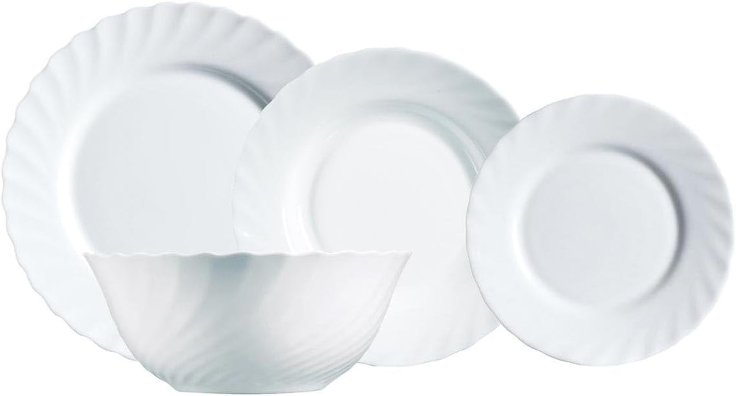 Juego de vajilla Dajar, blanco