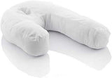 Innovagoods Almohada Ergonómica En Forma De U Para Dormir De Lado, Ideal Para El Embarazo, Favorece La Respiración Tranquila, Reduce Los Ronquidos, Algodón Y Poliéster, Blanco, 39 X 57 X 14 Cm Almohadas Ortopédicas Cervicales Naty Shop Default Title