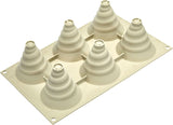 Silikomart, Molde para tartas de silicona Tartufo, 8 puertos individuales, Ø 62 H 52 mm Cocina Naty Shop Soffice Incanto