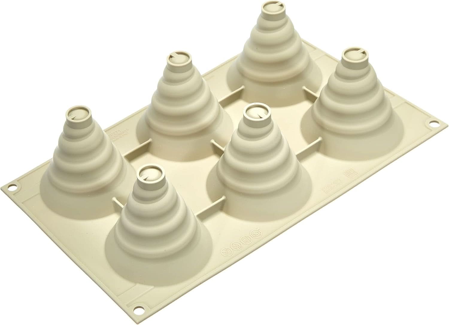 Silikomart, Molde para tartas de silicona Tartufo, 8 puertos individuales, Ø 62 H 52 mm Cocina Naty Shop Soffice Incanto