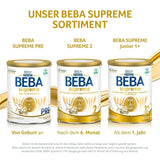 BEBA SUPREME 2 Leche de continuación a partir de los 6 meses, solo lactosa, sin aceite de palma, pack de 6 (6 x 800g) Naty Shop