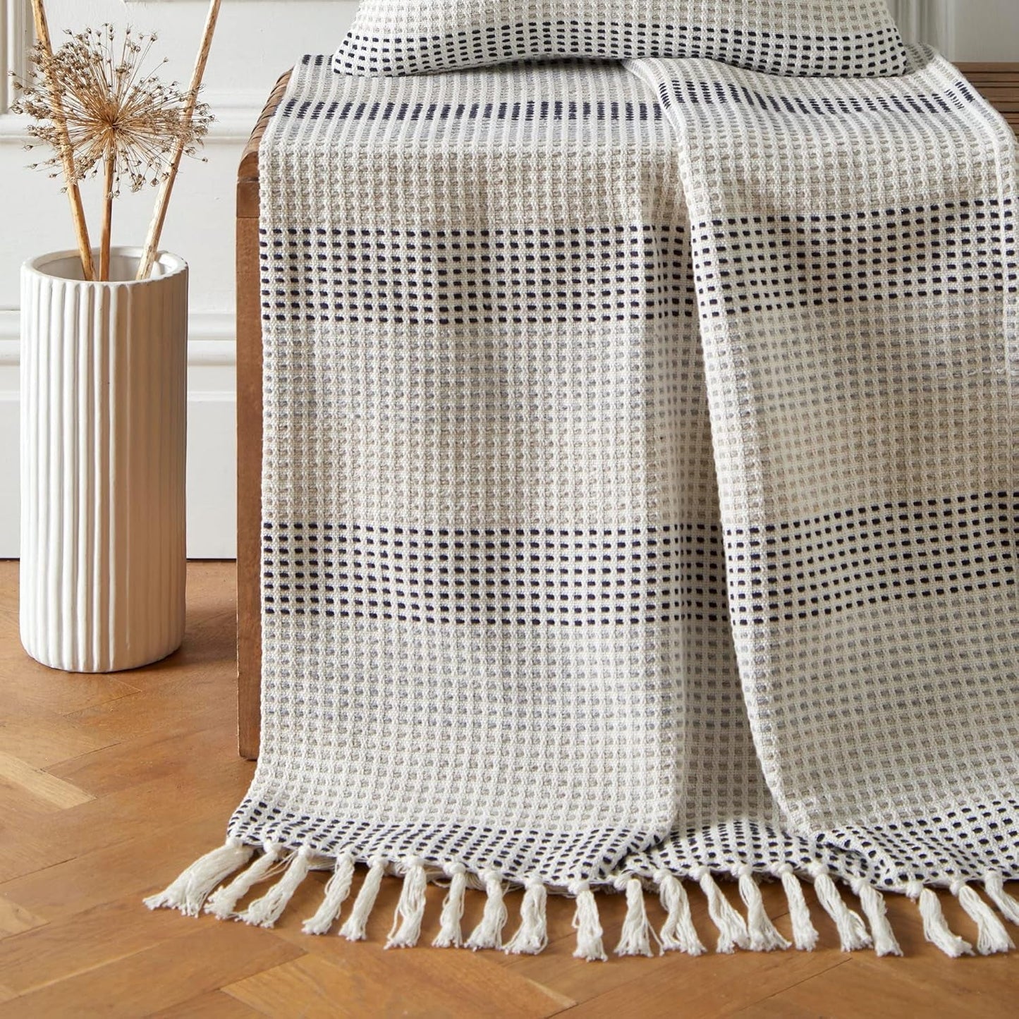 Colcha Loft Reva 100% Algodón Reciclado, 130 X 180 cm, Paprika Beds and Blankets Appletree Navy 130Cm X 180Cm