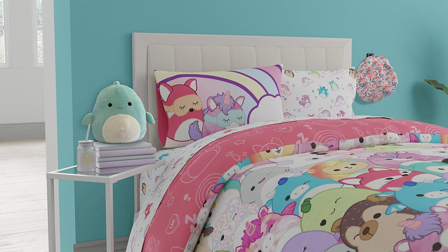 Franco Squishmallows ropa de cama, microfibra suave, para cama de matrimonio Edredones y edredones Naty Shop