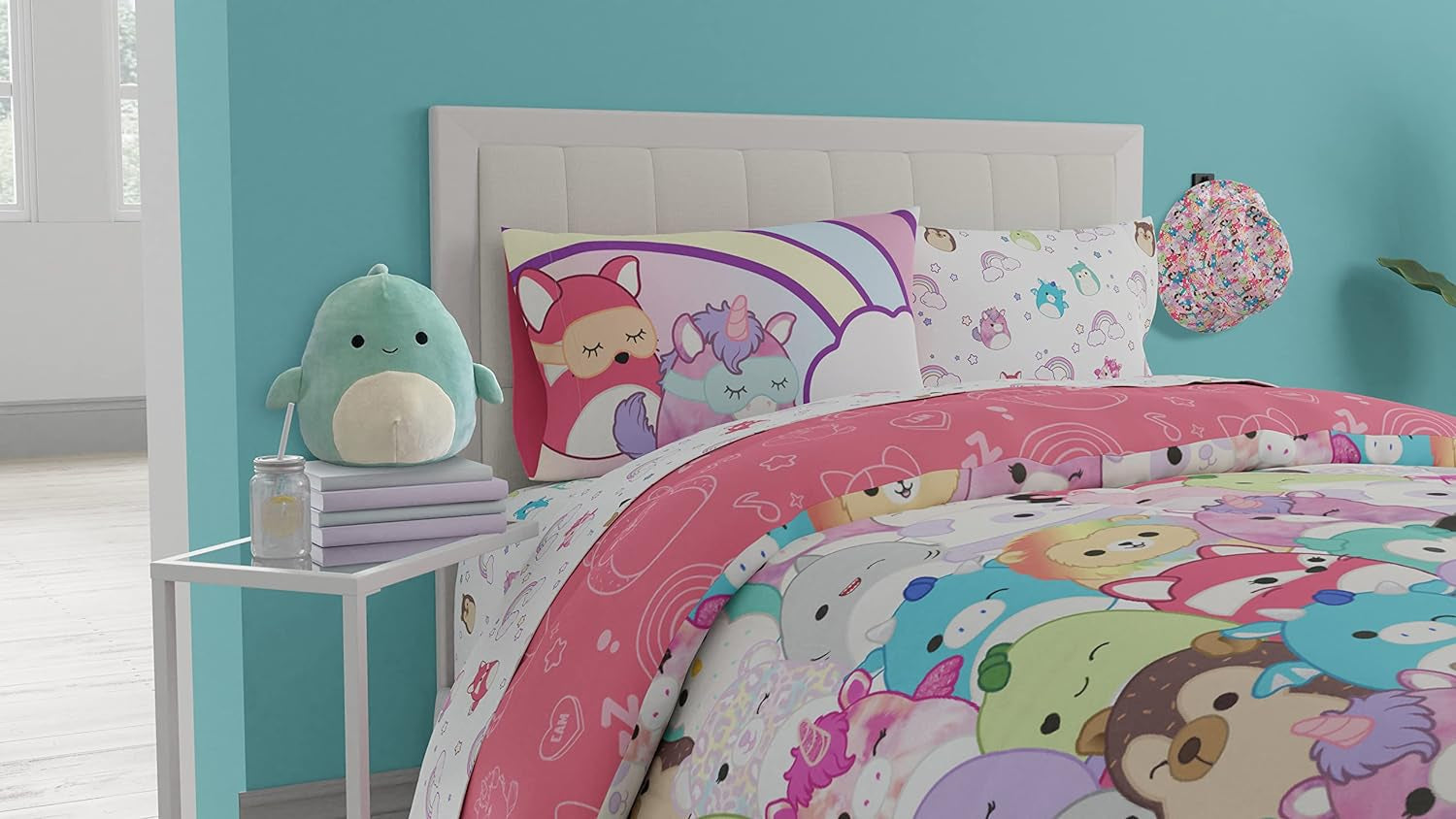 Franco Squishmallows ropa de cama, microfibra suave, para cama de matrimonio Edredones y edredones Naty Shop