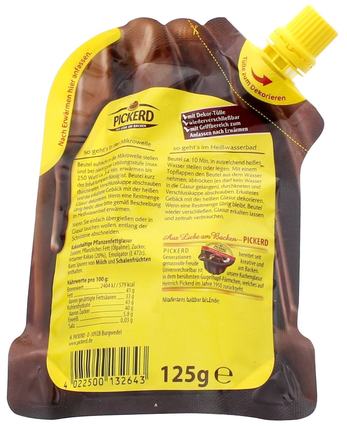Glaseado de chocolate para tartas, Dream, 125 gramos Glaseado y Decoración Naty Shop