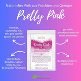 Pretty Pink Natürliche Lebensmittelfarbe Pulver Rosa (Roh Vegan) Pastel Rose Bis Intensiv Rosa-Rot - Essbare Farbe Für Lebensmittel Aus Früchten Und Gemüse - Colorante alimentario natural | Tienda Pureraw 5G Naty