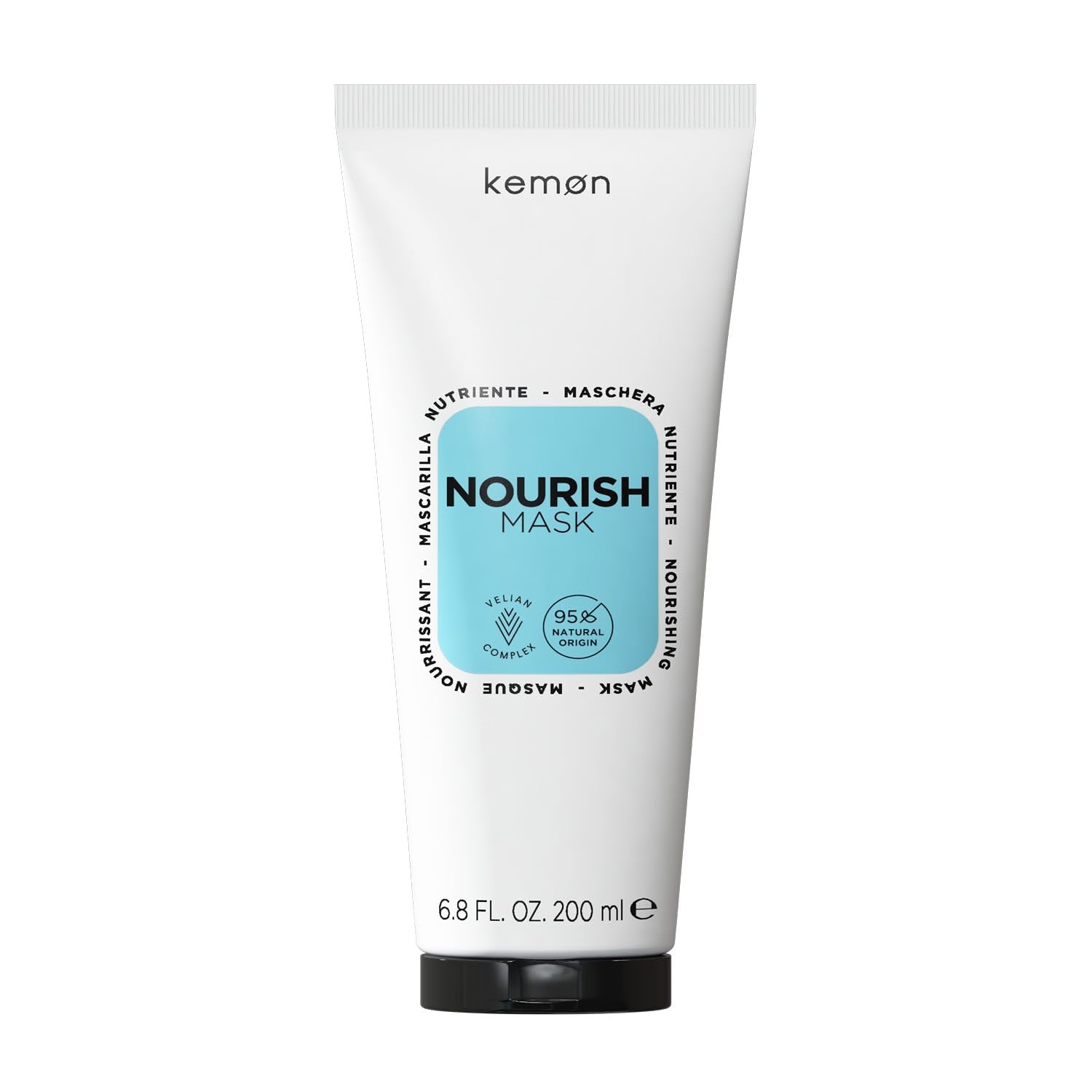 Kemon - Nourish Mask, mascarilla nutritiva para cabello quebradizo, seco y rizado, a base de manteca de karité, favorece el desenredado, para cabello suave, 200 ml Naty Shop Hair Mask Título predeterminado