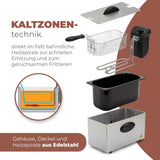 Freidora de Aceite Bomann®, Capacidad 3L, Tecnología Cool Zone y Desagüe, 2000 W Electrodomésticos Naty Shop