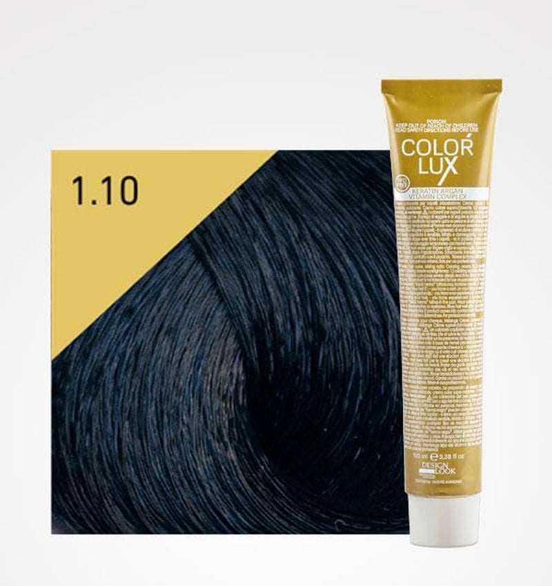 Color dorado 1.10 Azul negro 100 ml Naty Shop tinte para el cabello 1.10 Negro, azul 100 G (1 pack)
