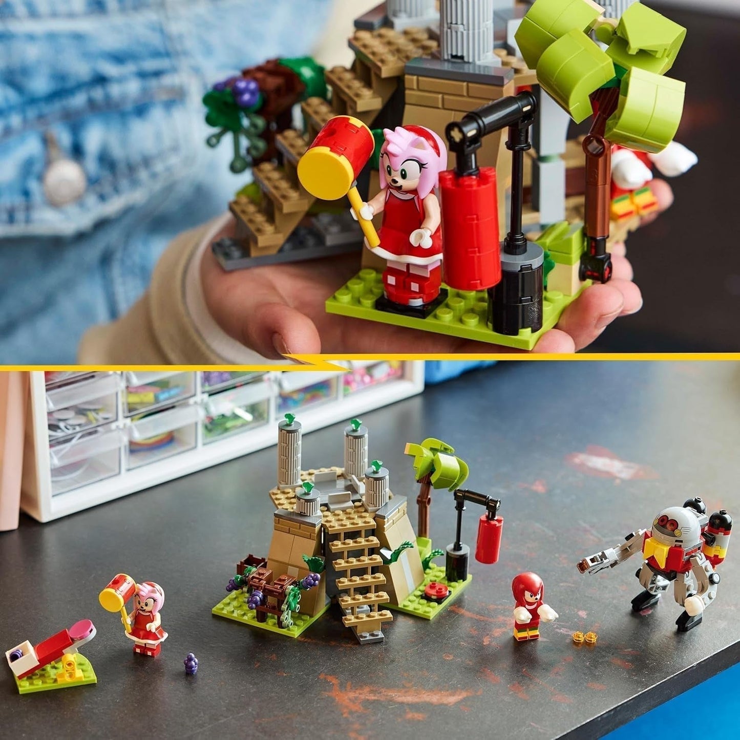 LEGO Sonic the Hedgehog Knuckles y el Santuario de la Maestra Esmeralda, juguete coleccionable, regalo para jugadores, juego de construcción de aventuras para niños y niñas de 8 años 76998 Juegos de construcción Besuche den LEGO-Store