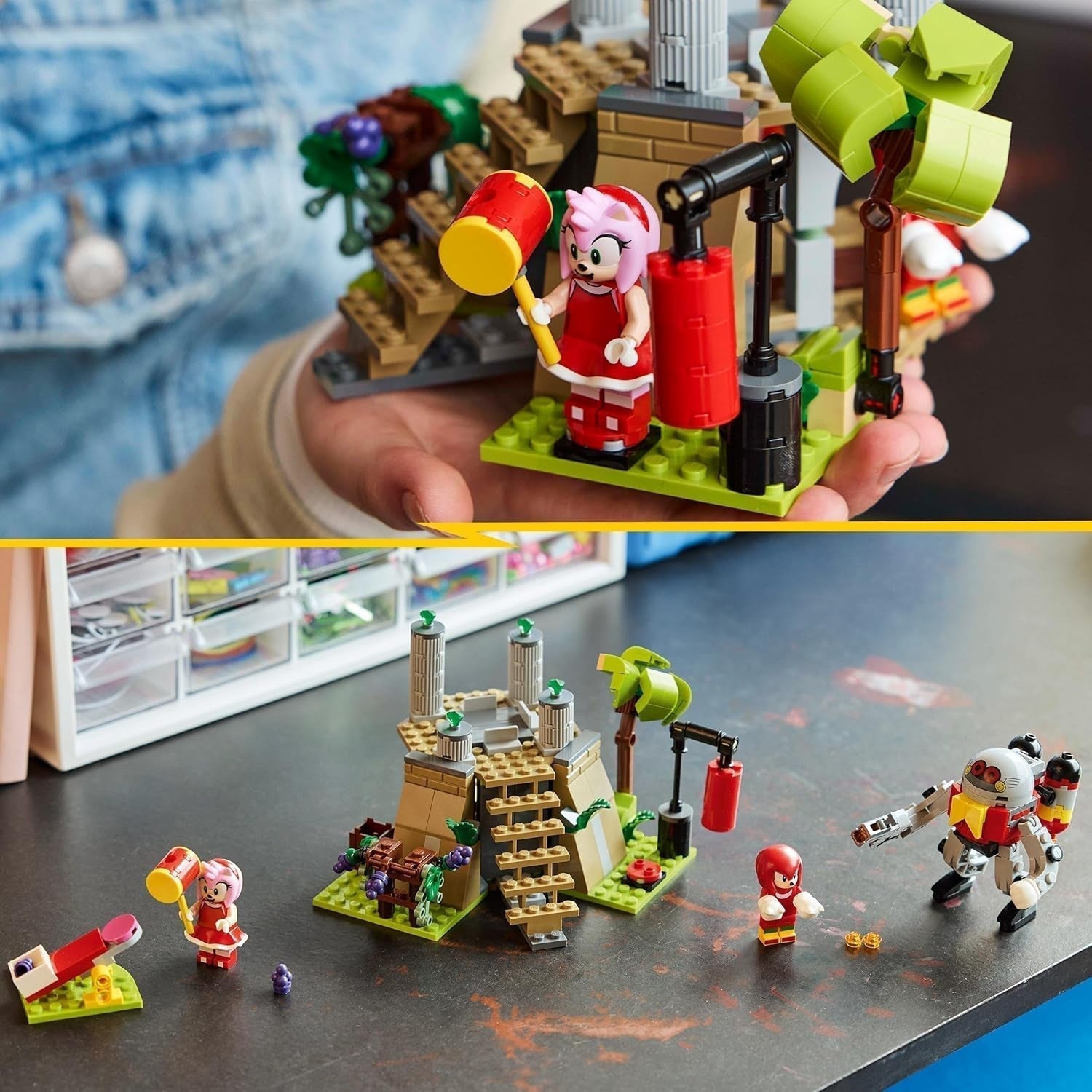 LEGO Sonic the Hedgehog Knuckles y el Santuario de la Maestra Esmeralda, juguete coleccionable, regalo para jugadores, juego de construcción de aventuras para niños y niñas de 8 años 76998 Juegos de construcción Besuche den LEGO-Store