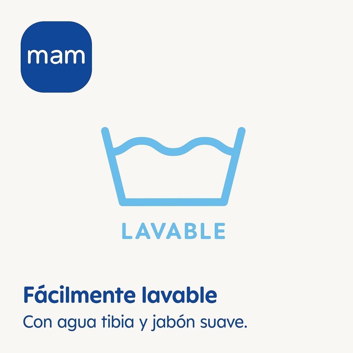 Chupete MAM, apto para todo tipo de chupetes, mordedores y juguetes, longitud regulable, incluye cubretetina, lavable, neutro, 1 unidad, surtido