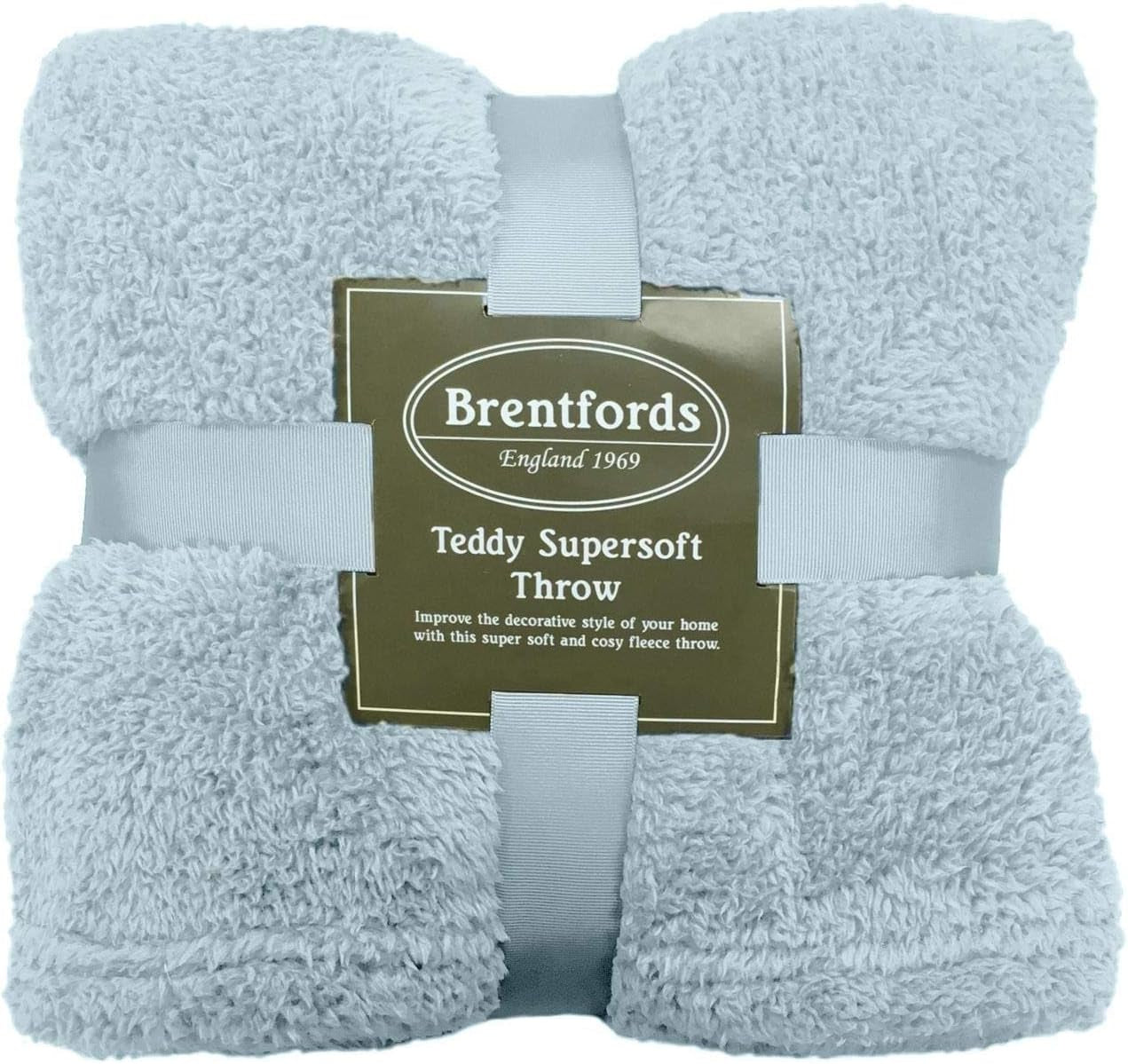 Brentford's Teddy - Manta polar para cama grande, felpa, muy suave, cálida, para sofá cama, color negro - 150 x 200 cm Camas y mantas Besuche den Brentfords-Store Huevo de pato 200 x 240 cm