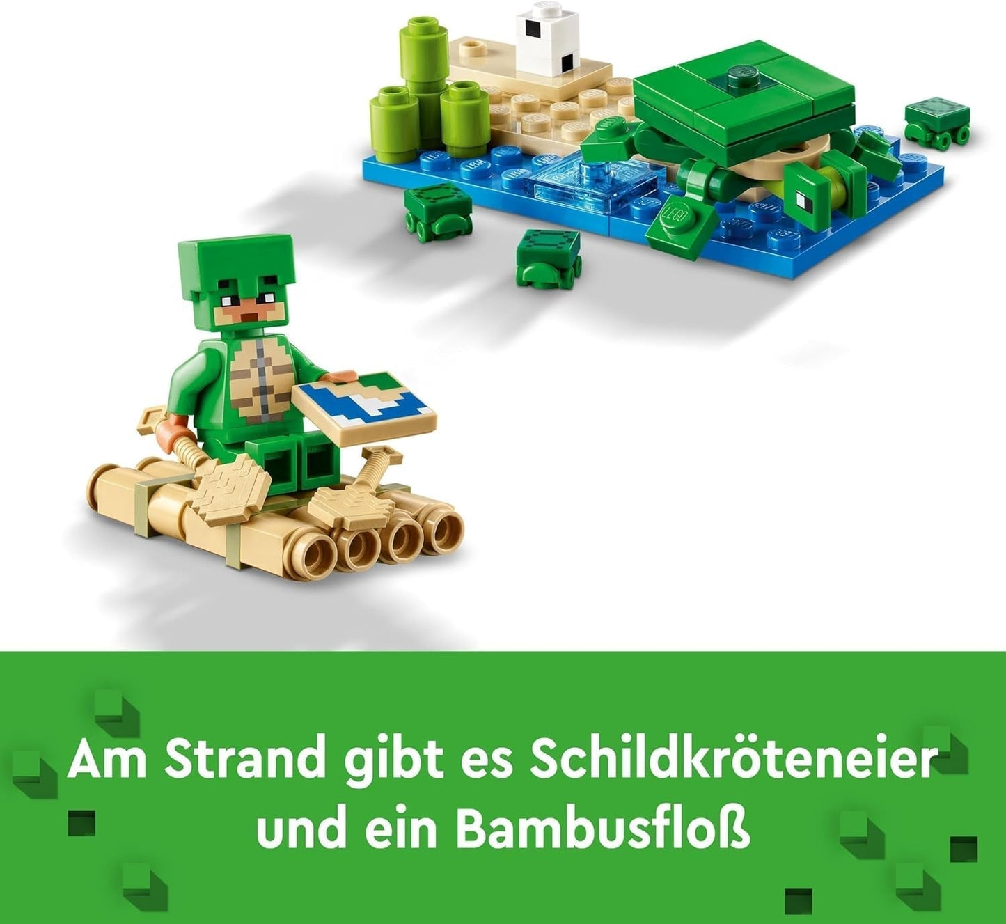 LEGO Minecraft The Turtle Beach House Casa de juguete con accesorios para niñas y niños a partir de 8 años, set con animales y personajes del videojuego, regalo para gamers 21254 Juegos de construcción Besuche den LEGO-Store