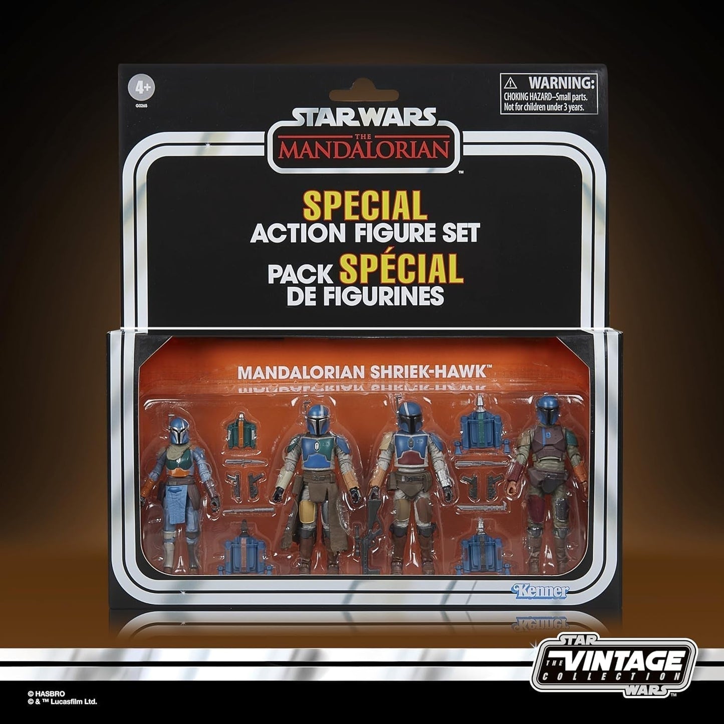 Star Wars Vintage Collection Mandalorian Shriek-Hawk, paquete de 4 figuras de acción Mandalorian, escala 9,5 cm Naty Shop