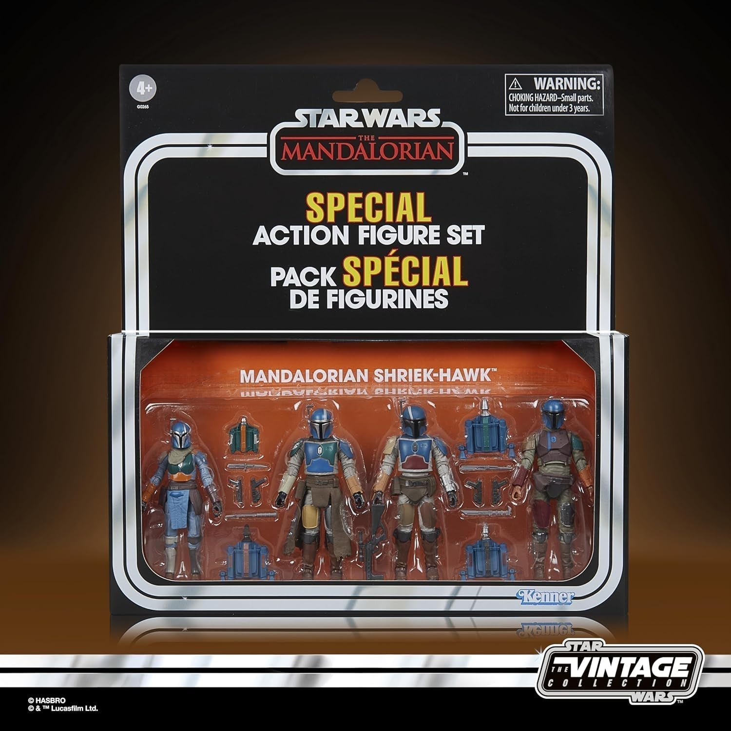 Star Wars Vintage Collection Mandalorian Shriek-Hawk, paquete de 4 figuras de acción Mandalorian, escala 9,5 cm Naty Shop