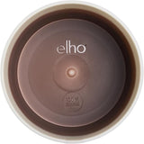 elho Maceta redonda con degradado de color 16 cm - Macetas de interior - 100% plástico reciclado - Ø 15,9 x A 14,7 - Marrón/Marrón cedro