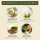 Grado Ceremonial UJI - Caja 30g - Bio - Matcha 100% Japonés - Primera Cosecha - Matcha Puro - Molido