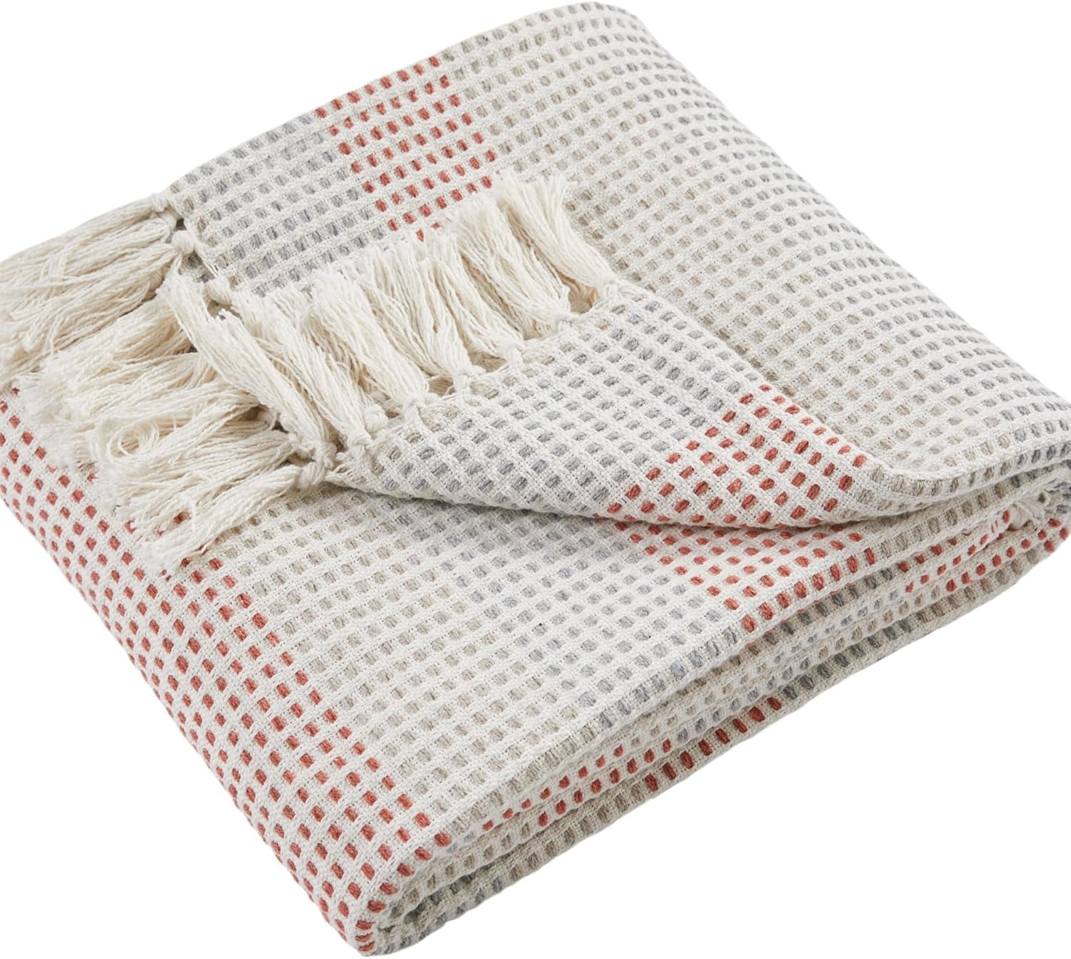 Colcha Loft Reva, 100% algodón reciclado, 130 X 180 cm, Paprika Appletree Beds and Blankets