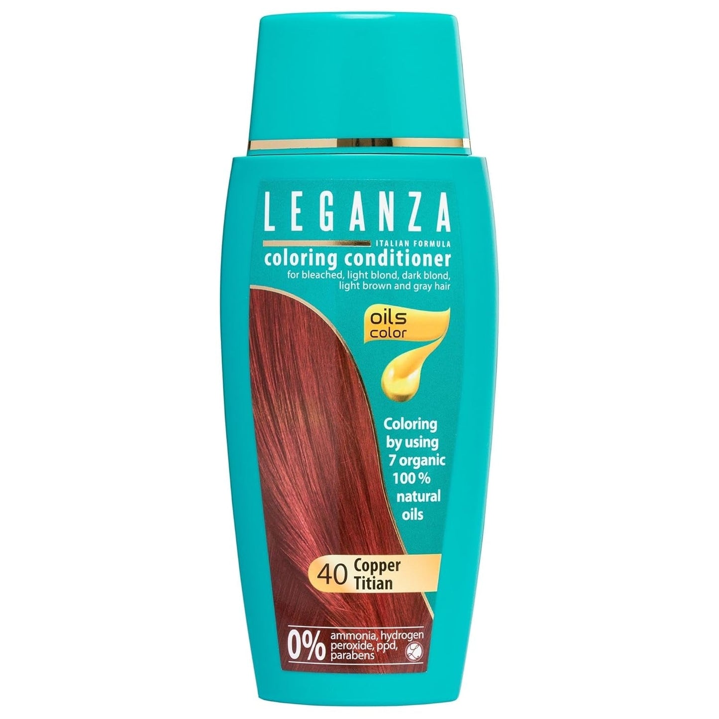 Leganza Bálsamo Natural Tinte Capilar Color 71 Café Latte | Tinte para el cabello sin amoniaco | Enriquecido con 7 aceites naturales | 150 ml Tinte para el cabello Naty Shop 40 Cobre Tiziano
