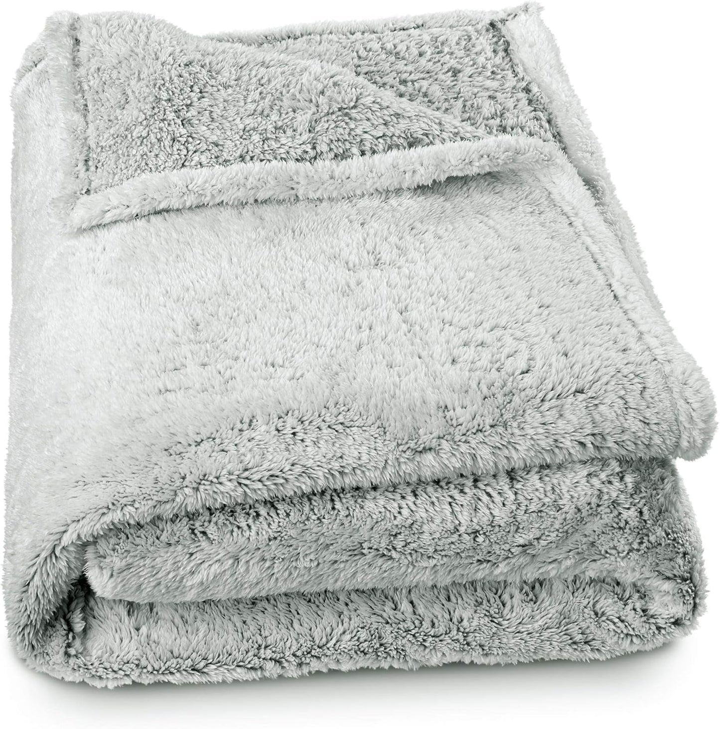 Aqua-Textil Manta mullida y acogedora 150 x 200 cm, color gris y blanco, manta de felpa para la televisión, colcha de forro polar Sherpa Oeko-Tex Ottawa Camas y mantas Besuche den aqua-textil-Store Manta polar Sherpa blanca y gris cómoda manta 150 x 200 cm