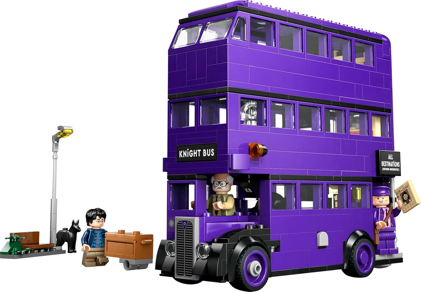 LEGO Harry Potter Aventuras con el Caballero Viajero Set de construcción 5 minifiguras que incluyen Ernie Prang, Stan Shunpike y Padfoot Bus Juguete para fanáticos del mundo mágico Niños y niñas de 8 años 76446 Juegos de construcción Beuche den LEGO-Store