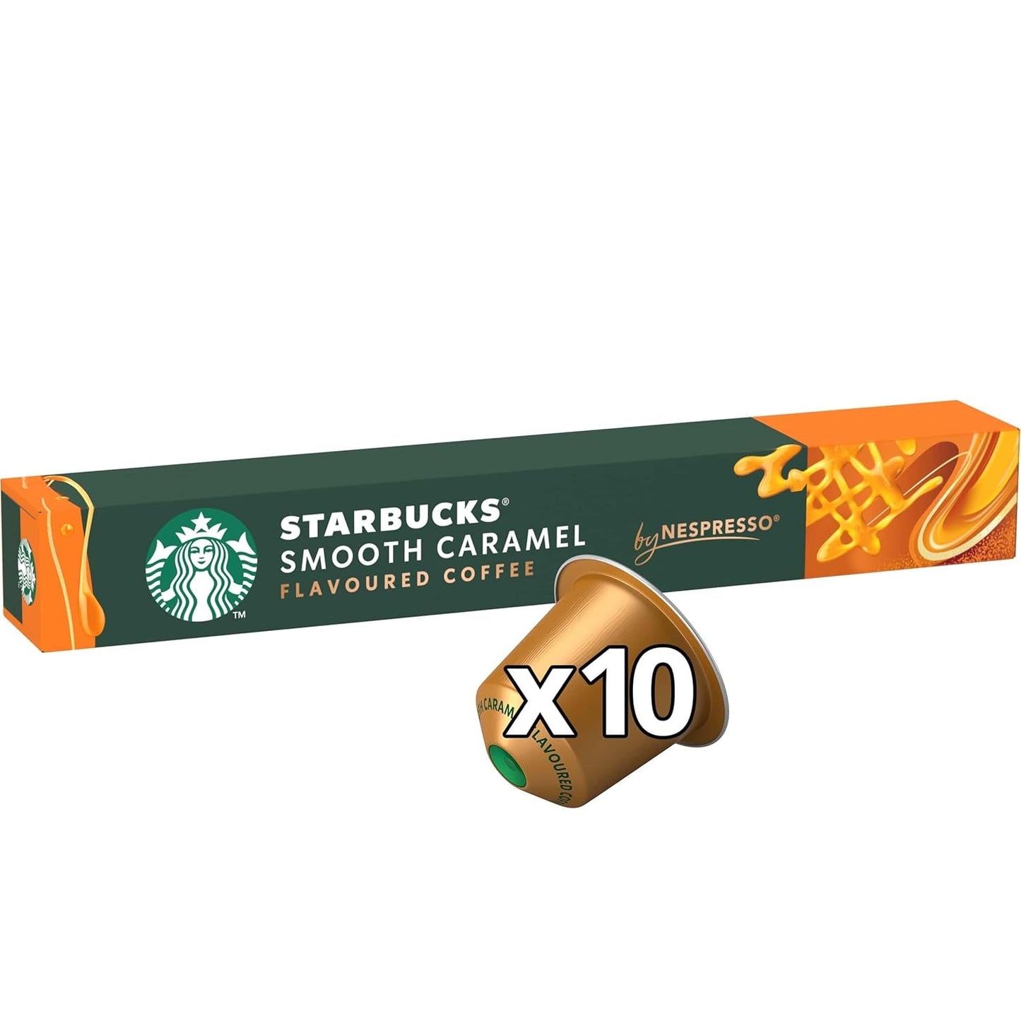 STARBUCKS de Nespresso, Helle Röstung, Karamell Aromatischen Kaffeekapseln 6 x 10 (60 Kapseln)