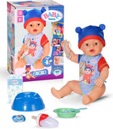 BABY Born Jonas - muñeco bebé 43 cm - 10 funciones incluidos accesorios y colchón - Funciona completamente sin pilas - Apto para niños a partir de 3 años
