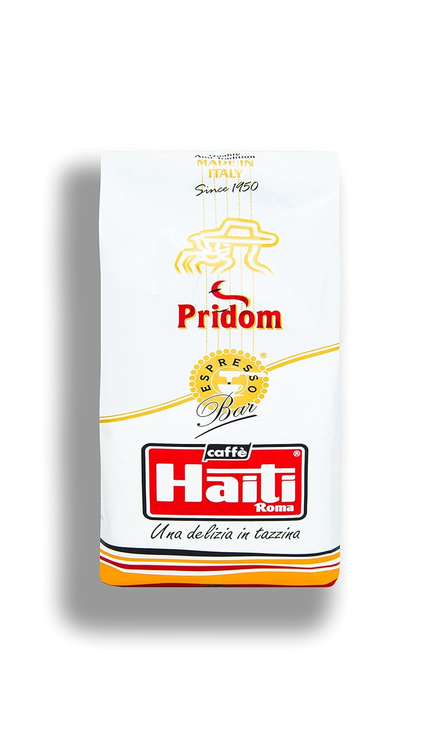 Caffè Haití Roma Pridom café en grano de alta calidad, tostado a mano, en paquetes de 1 kg