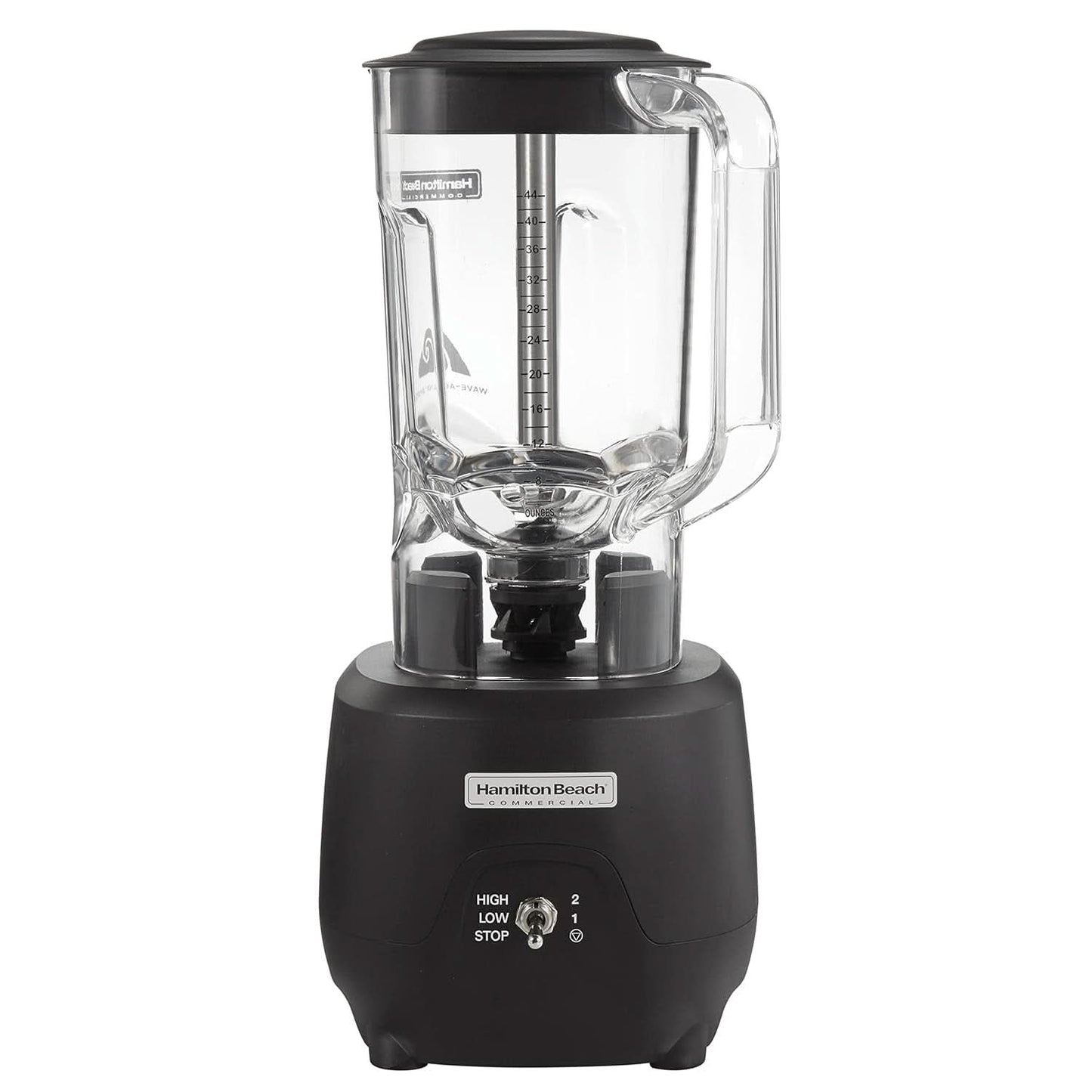 Hamilton Beach Commercial® 908®R Batidora de Barra, HBB908R-CE, 1 HP, Recipiente de Policarbonato de 1,3 L, 2 Velocidades, 220-240V, Cocina Negra Naty Shop