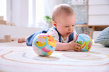 HABA Babyball Rainbow World - Pelota blanda a partir de 6 meses con motivos meteorológicos coloridos, Ø 11 cm, perfecta para coger la pelota por primera vez y jugar con ella - 1306318001 Jucarii Bebe Naty Shop