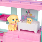 Little Live Pets Mama Surprise Families Baby Clinic Playset, 3 cachorros Retriever incluidos, Magic, juego de doble cara (27,8 cm de ancho, 23,8 cm de alto). Alimentar, bañar y jugar, regalo para niños Figuras de acción Naty Shop